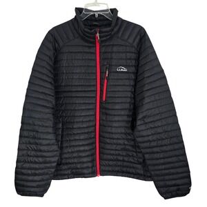 LL Bean Mens XXL Ultralight 850 Down Jacket Black DownTek Puffer 287425